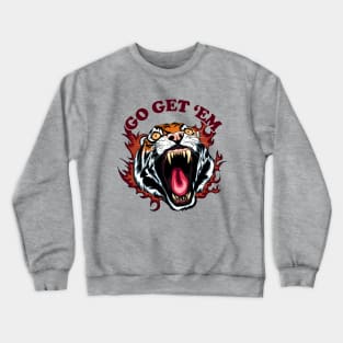 Go Get 'Em | Roaring Tiger's Face Crewneck Sweatshirt